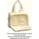 thumbnail image 4 of Bolsa de cosméticos de viaje resistente a la humedad Bolsa de cosméticos de viaje resistente a la humedad, gran capacidad, amplia apertura, 0,6 lb, ligera, para mujeres que viajan, artículos de aseo, 4 of 6