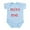 Sky Blue, variant on CafePress - MINI ME Infant Bodysuit - Baby Light Bodysuit, Size Newborn - 24 Months