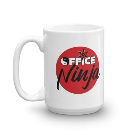 Office Ninja With Shuriken Funny Coffee & Tea Gift Mug Cup, Desk Ornament & Best Appreciation Gifts For Manager, Coworker, Secretary, Executive Administrative Assistant & Admin Assistants (Best Gifts For Executives)