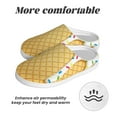 thumbnail image 6 of Yiaed White Ice Cream Print Slippers Fuzzy Warm Cozy Slippers Non Slip House Slippers For Indoor Outdoor Slippers House Slippers-37/38, 6 of 7