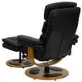 thumbnail image 4 of Flash Furniture Fauteuil Inclinable Noir Contemporain et Pouf avec Base, 4 of 4