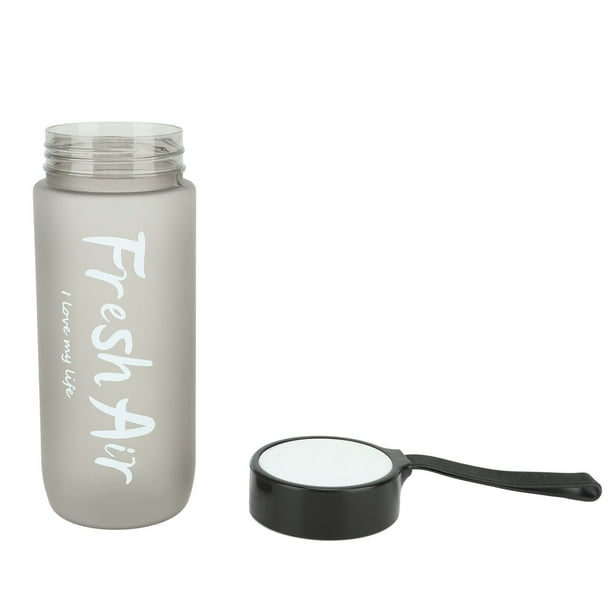 600ml Water Bottle Frosted Large Capacity Leakproof Water Bottle with