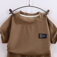 thumbnail image 5 of TAmten Toddler Boy Clothes 4T 5T Cute Summer Kids Pattern Short Sleeve T-Shirt and Shorts Cool Short Sets 7-8 Years, 5 of 6
