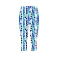thumbnail image 4 of Pantalones de Yoga de Verano para Mujeres Ligeros de Alta Cintura de Impresión Capris, Pantalones de Gimnasio Y Entrenamiento de Ajuste Delgado con Cintura Elástica para Yoga, Correr, 4 of 8
