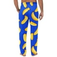 thumbnail image 5 of YLSDY Funny Banala Print Men's Pajama Pants with Pockets Lounge Pants Casual Sleepwear Bottoms Loungewear Blue XL, 5 of 5
