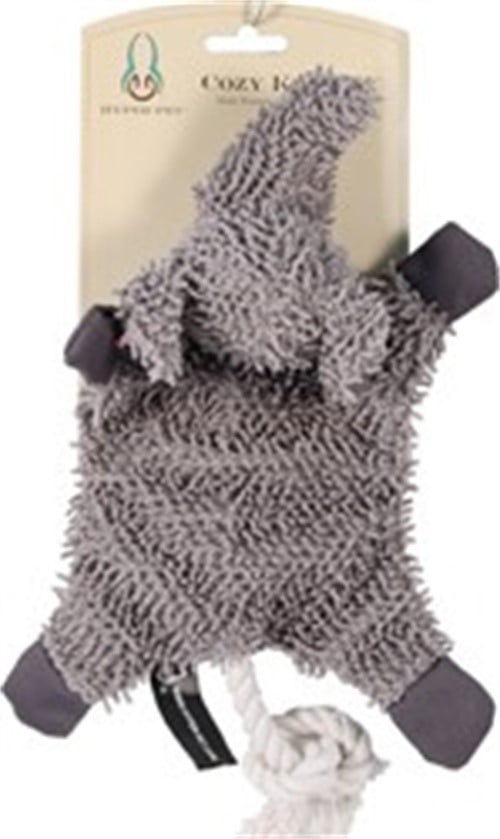 Hyper Pet Cozy Krinkle Elephant MultiTexture Dog Toy with Squeaker