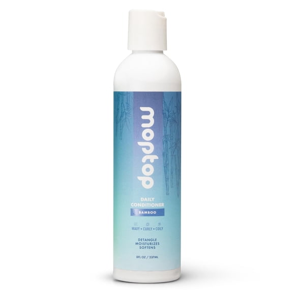 MopTop Acondicionador diario para cabello rizado - Hidratante para el cabello para restaurar el cabello seco dañado y reducir el encrespamiento Cuidado del cabello sin sulfato y parabenos para todo ti