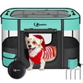 thumbnail image 1 of Corral para Mascotas Siedihit para Perros y Gatos, Portátil para Exterior e Interior, Verde, 1 of 6
