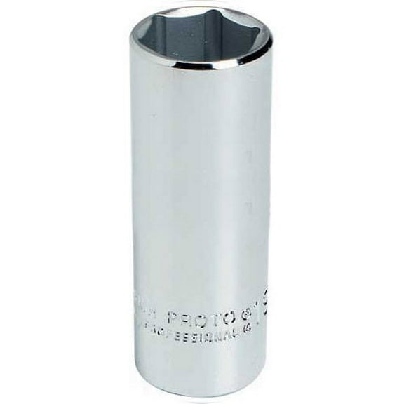 Proto 3/8" Drive Deep Socket 13mm, 6 Point, 2-1/8" Long, J5013MH