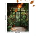 thumbnail image 3 of Qisvanset 12x16 Inch Greenhouse Disco Plant Canvas Wall Art, Retro Boho Jungle Natural Light Home Wall Decor, 3 of 8