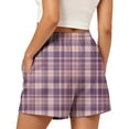 thumbnail image 6 of Women's Plus Size Drawstring Shorts with Pockets Casual Summer 5 Inseam, 6 of 6