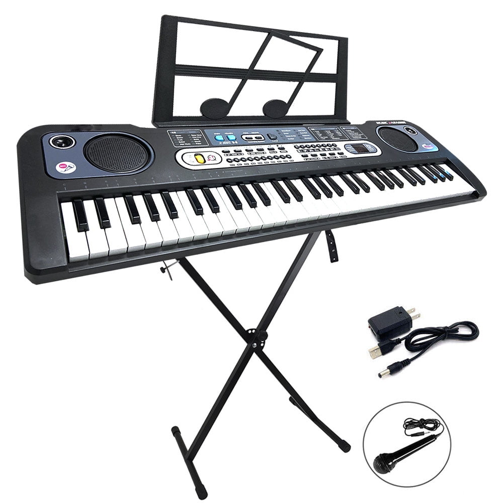 Electric Keyboard 61Key Digital Musical Piano Keyboard with Headphone