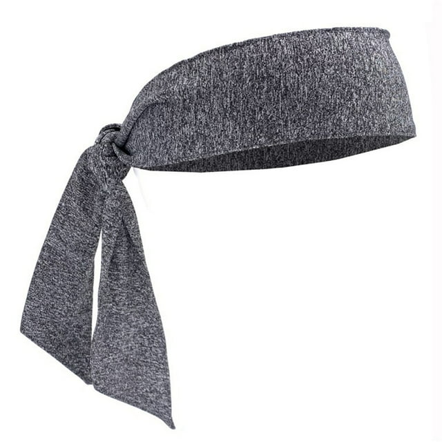 Bandeau de Sport Mode Réglable Bandes Anti-Transpiration Sèches Multicolores Accessoires de Coiffure pour Tennis Basketball Gris