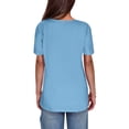 thumbnail image 4 of Ruimatai Women's Casual Short Sleeve V-Neck T-Shirt Soft Breathable Comfortable Stretch Fit Basic Tee Top for Everyday Wear, 4 of 6