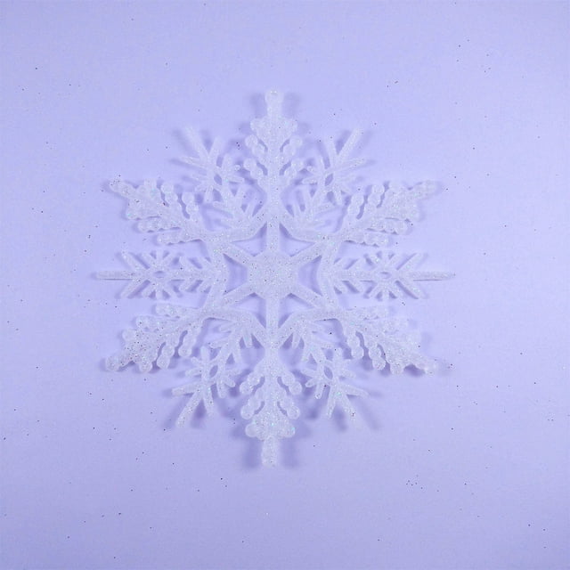 Christmas Decorations Hangs Modeling And Craftsmanship: Adopt Three Snowflake Modeling The Is With Glitter Shining Luster The Light And There Are Many Colors T snowflake modeling