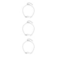 thumbnail image 4 of Qarigey Pulseras de tobillo Decoraciones de rosas Tobilleras de accesorios de moda para mujer Plata Type1 NO1 Qarigey CBP253782, 4 of 6