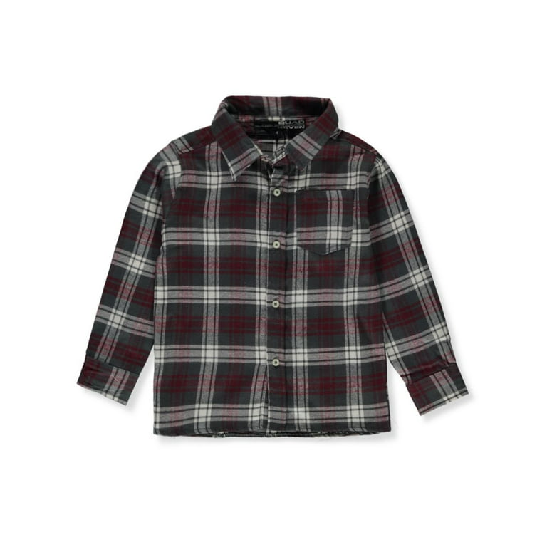 Quad Seven Boys 2 Piece Plaid Joggers Set Outfit wine 5 6 Walmart