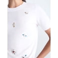 thumbnail image 5 of Free Assembly Women's and Women's Plus Embellished Cozy Yarn Sweater with Short Sleeves, Sizes XS-4X, 5 of 5