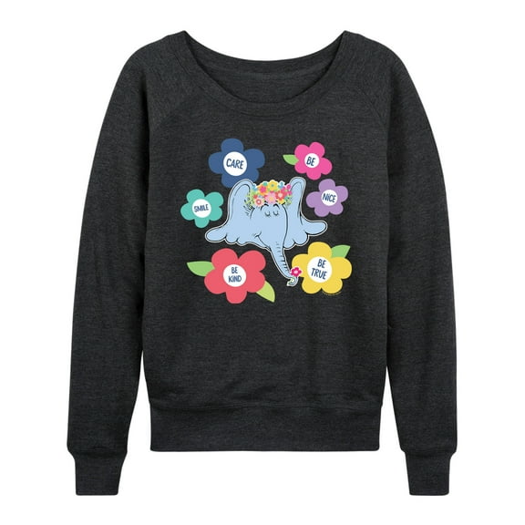 Horton Hears a Who - Kindness Flowers - Women's Lightweight French Terry Long Sleeve Shirt