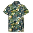 thumbnail image 2 of Camisa hawaiana con estampado 3D de plantas tropicales para hombre, camisas con botones para playa, camisetas de manga corta de verano, blusa hawaiana con solapa de calle, 2 of 5