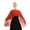 Red, variant on Womens Chiffon Shawls High Low Wraps Shrug Capes Cover Up Black One Size