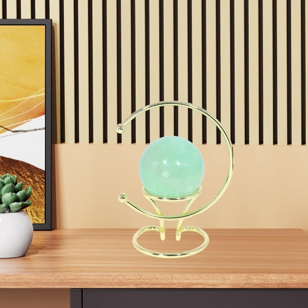 Bolas de Cristal para Asientos, Base de Metal, Soporte de Exhibición de Bolas Multiusos, Estante de Bolas de Cristal Resistente para El Hogar, Dormito Oro