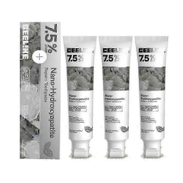 3-Pack CEELIKE Hydroxyapatite Toothpaste Enamel Strengthening & Sensitivity Whitening