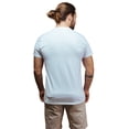 thumbnail image 3 of Playera Blanca Básica Muscle Fit de Algodón Cuello Redondo Caballero, 3 of 4