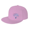 thumbnail image 1 of ZICANCN Tree Earth Environment Baseball Caps, Trucker Hats for Men And Women, Adjustable Breathable Flat Caps, Pink, 1 of 6