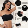 thumbnail image 2 of Bandeau bra for women, thickened, no steel ring, strapless bra, bandeau top, bandeau bra, strapless bra, no steel ring, bandeau top, 2 of 5