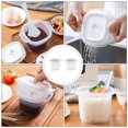 thumbnail image 4 of KAKOWELY 2Pcs Office Steamed Rice Boxes Rice Bowls Microwave Oven Rice Boxes (White),5.91"X4.72"X3.54", 4 of 5