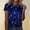 X-Blue275, variant on YMNXA Women's T Shirt Sequin Round Neck Short Sleeve Comfortable Breathable Top For Celebration And Daily Wear,Black,L