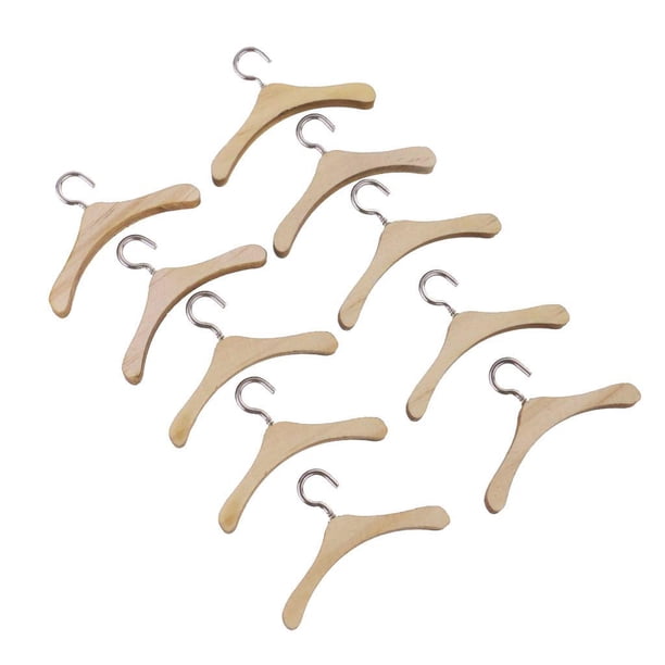 Vogacara 10 piezas de gancho de metal para colgar ropa de para muñecas de 18 6 cm Type3