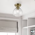 thumbnail image 4 of Livex Lighting - Catania - 1 Light Semi-Flush Mount In Transitional Style-8.25, 4 of 9