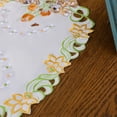 thumbnail image 6 of Twfbrm Easter Bunny Placemats, 11"x17" Cutwork Embroidered Floral Rabbit Oval Place Mats, Colorful Decorative Bunny Doilies Spring Table Mats Easter Table Decorations for Party Kitchen Dining, 6 of 6