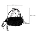 thumbnail image 2 of unbranded Cesta De Flores De Encaje Negro Con Asa Para Estilo, 2 of 8