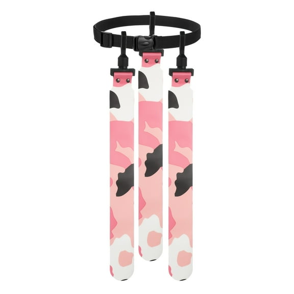 Uxcell Flag Football Set, Adjustable Flag Football Belt with 1 Belt and 3 Flags  Easy Tear Away for Men Women Players Training Competition (Camouflage Pink)