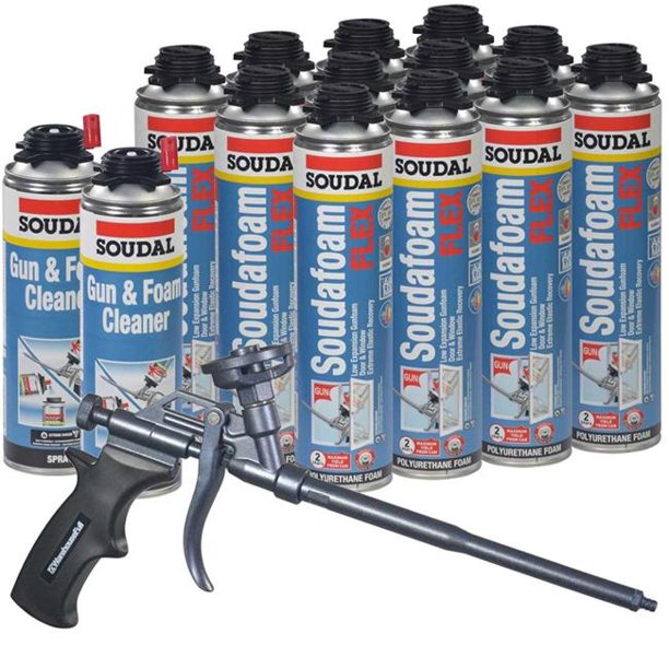 Soudal Accumetric 457800 Soudafoam Flex X Gun Foam 24 oz Pack of 12