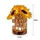 thumbnail image 3 of Lámpara de Mesa de Girasol, Lámpara de Girasol Regulable, Lámpara de Mesa de Girasol a Pilas, Lámpara de Flor Artificial con Jarrón de Cristal, Lámpara Pequeña para Dormitorio o Cama, 3 of 7