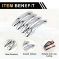 thumbnail image 4 of Unique Bargains 4pcs Exterior Door Handle Cover Car Door Handle Protector for Chevrolet Silverado 1500 Car Door Handle Protector without Keypad Chrome Silver Tone, 4 of 6