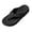 Black1, variant on Men Women Couples Flip Flops Beach Sandals Open Toe Flat Fixed Slide 100% EVA Foam Soft Sole Lightweight Summer Outdoor Pool Walking Rainy Days with Arch Support Textured Outsole White 36