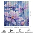 thumbnail image 2 of Dragonfly Watercolor Art 4 Pcs Shower Curtain Sets Bathroom Sets with Shower Curtain and Rugs 4 Piece Green Darner Dragonfly Isolated with Clipping Path Waterproof Personality Pattern Bath Curtain, 2 of 8
