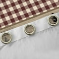 thumbnail image 4 of jejeloiu Safari Animals Bear Blackout Curtains Set of 2 (52x84 Each),Rustic Farmhouse Cabin Window Curtains,Red Beige Checkered Curtains and Drapes For Teens,Microfiber Bedroom Decor, 4 of 6