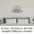 thumbnail image 2 of Welcome To My Hygge Home Single Cozy Happy Heart Wall Decals for Walls Peel and Stick wall art murals Black Small 8 Inch, 2 of 2