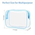 thumbnail image 2 of TSA Approved Toiletry Bag - Clear Makeup Bag Waterproof Quart Size Bag, Travel Makeup Cosmetic Bag for Women Men, Carry on Airport Airline Compliant Bag, 3 Pack, Black, 2 of 5