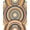 Blue Rust Ivory, Pattern 1, variant on ODIKA Entrance Transitional Round Balanced Ring Circle Circular Made for Playroom, Bedroom, Reading Nook, Pet Friendly & Kids Safe Play