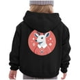thumbnail image 6 of Staki Kids Christmas Sweater Hoodie Novelty Ugly Christmas Sweatshirt for Girls Christmas Hoodie Kid(Black,7-8 Years), 6 of 7
