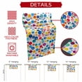 thumbnail image 5 of Colorful Polka Dot Short Table Runner 36 Inches Long,Rainbow Polka Dots Watercolor Cotton Linen Table Runners Dresser Scarves,Fabric Tabletop Scarf Furniture Cover for Home Dinner Party Decor 13"x36", 5 of 8