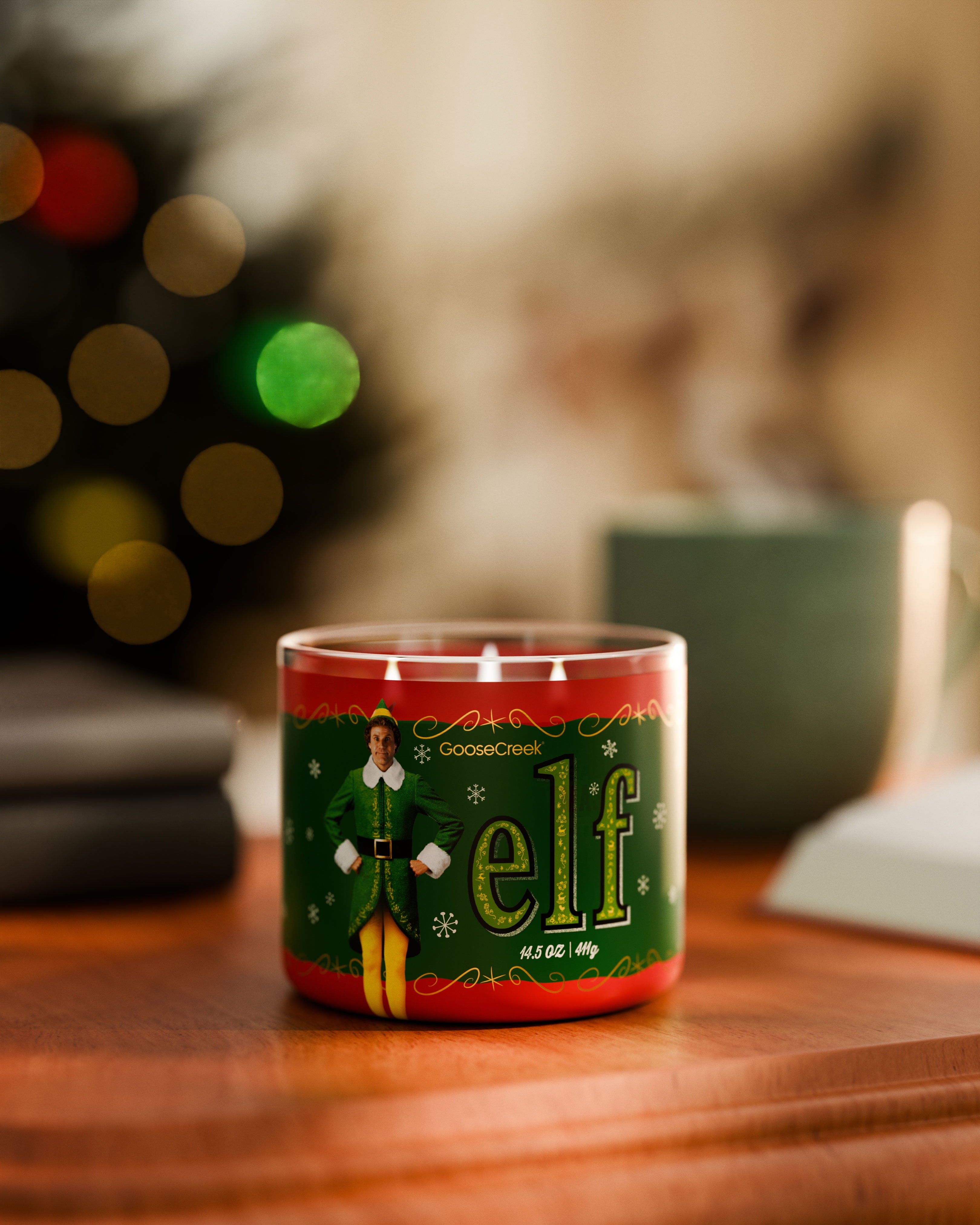 Goose Creek Buddy The Elf Christmas Cheer 3-wick Sparkling