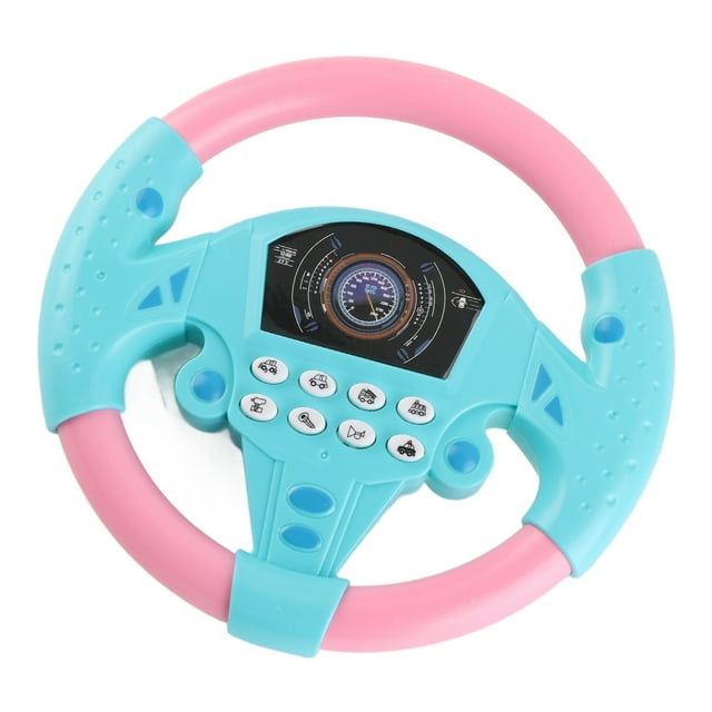 Volante de Juguete Para Bebé Con Sonidos, Sonido de Coche de Alta imitación, Para Sentido del Ritmo para Fijación A Superfices Lisas